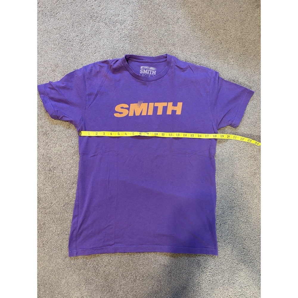 Smith Optics Vintage Logo T Shirt M Purple Orange - Picture 4 of 5